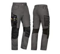 Uvex Echor Men's Work Trousers with Lots of Storage Space - Flexible & Robust, gray, W44
