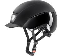 uvex Elexxion Pro - Sturdy Riding Helmet for Men and Women - Individual Fit - Optimized Ventilation - Black Matt-Black Shiny - 59 cm