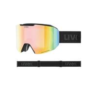 Uvex Evidnt Attract Woman Ski Goggles Black Mirror Rainbow Variomatic Clear/CAT1-3+Contrastview Yellow Clear/CAT1 Woman