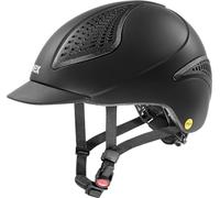 uvex exxential III MIPS - Lightweight Unisex Riding Helmet - Individual Size Adjustment - Black mat S-M