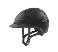 uvex exxential III - lightweight unisex riding helmet - individual size adjustment - black mat 52-55 cm