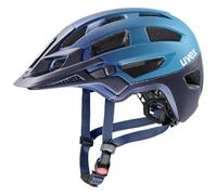 uvex finale 2.0 - safe MTB helmet for women and men - individually adjustable fit - expandable with LED light - deep space-azure matt - 56-61 cm