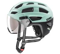 uvex finale visor - secure bike helmet for men and women - individual fit - 100% UVA-, B, C protection - jade-black matt - 56-61 cm