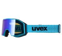 Uvex flash FM Cross goggles Matte blue Blue mirrored unisex, onesize