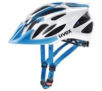 uvex Flash - Lightweight All-Round Bike Helmet for Men & Women - Individual Fit - Washable Interior - White Blue - 57-61 cm