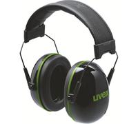 Uvex K10 Foldable Ear Protection Capsule - 30 dB Insulation - Black/Green
