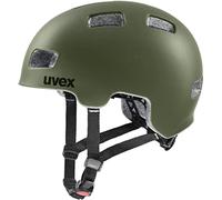 uvex hlmt 4 cc - lightweight bicycle helmet for children - individually adjustable fit - washable inner padding - forest matt - 51-55 cm