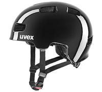 uvex hlmt 4 - lightweight bicycle helmet for children - individually adjustable fit - washable inner padding - black - 51-55 cm