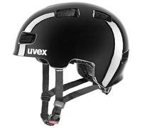 uvex hlmt 4 - lightweight bicycle helmet for children - individually adjustable fit - washable inner padding - black - 51-55 cm