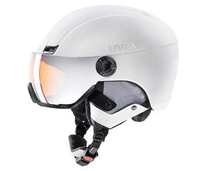 uvex Hlmt 400 Visor Style - Ski Helmet for Men and Women - Visor - Individual Fit - White - 58-61 cm