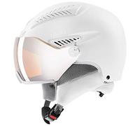 uvex Hlmt 600 Visor - Ski Helmet for Men and Women - Visor - Individual Fit - all White Matt - 57-59 cm