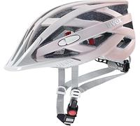 uvex i-vo cc - lightweight all-round helmet for women and men - individually adjustable fit - expandable with LED light - grey-rosé matt - 52-57 cm