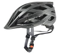 uvex i-vo cc - lightweight all-round helmet for women and men - individually adjustable fit - expandable with LED light - black-smoke matt - 52-57 cm
