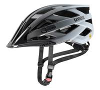 uvex i-vo cc MIPS - lightweight all-round helmet for women and men - MIPS system - expandable with LED light - black-cloud matt - 52-57 cm