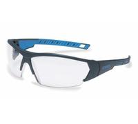 Uvex I-Works Anthracite/Blue Clear Lens, Sport Design, Panoramic lens, non slip