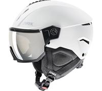 uvex Instinct Visor - Ski Helmet for Men and Women - Visor - Individual Fit - White-Black Matt - 60-62 cm