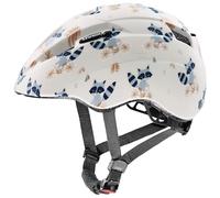 uvex kid 2 cc - lightweight bike helmet for kids - individual fit - upgradable with an LED light - raccoon matt - 46-52 cm
