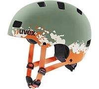 uvex Kid 3 cc - Sturdy Kids Bike Helmet for Children - Individual Fit - Optimized Ventilation - Moss Green - Sand Matt - 51-55 cm