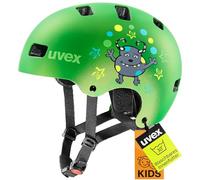 uvex kid 3 cc - sturdy kids bike helmet - individual fit - optimized ventilation - Green Matt - 55-58 cm