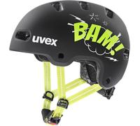 UVEX KID 4 STYLE Kinderfahrradhelm matt schwarz-grün 51-55cm