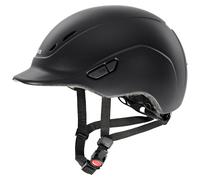 uvex kidoxx Kids Lightweight Riding Helmet Individual Adjustment Optimal Ventilation Black Matte 3XS-XS