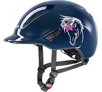 uvex kidoxx Kids Lightweight Riding Helmet Individual Adjustment Optimal Ventilation Flower Navy Shiny 3XS-XS
