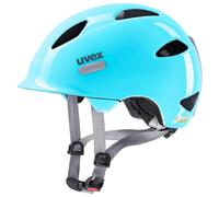 uvex Oyo - Lightweight Kids Bike Helmet for Children - Individual Fit - Upgradeable with an LED Light - Cloud Blue - Grey - 50-54 cm