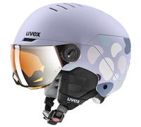 Uvex - Kid's Rocket Junior Visor Mirror S2 - Ski helmet size 54-58 cm, purple/grey