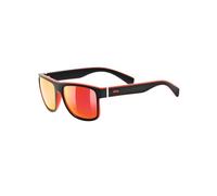 Uvex LGL 21 Sunglasses: Black Matt Red Colour: Black Matt Red