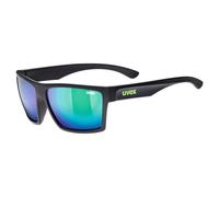 Uvex LGL 29 Sunglassses - Black / Mirror Green