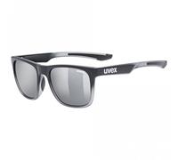 Uvex LGL 42 Sunglasses - Black Transparent / Mirror Silver