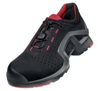 Uvex low shoe 85192 S1P size 46 PU W11 Unisex Adults 1 x-tended support S1 SRC W11 low shoe, Nero, Rosso, 10.5 UK