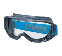 uvex megasonic safety goggles grey-blue unlimited view