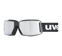 uvex mtn tour - sports glasses for adults - anti-fog technology - contrast enhancing - black matt/mir.silver - one size