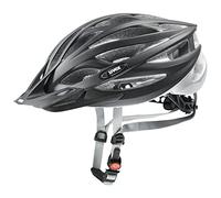 uvex oversize - safe all-round helmet for women and men - individually adjustable fit - washable inner padding - black matt silver - 61-65 cm