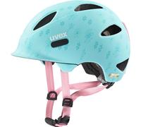 UVEX OYO STYLE children's bicycle helmet matt flowers cyan 45-50cm