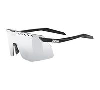 uvex pace stage s - sports glasses for adults - 100% UVA-, B, C protection - contrast enhancing - black matt/mir.silver - one size