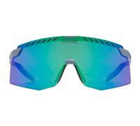 Uvex Pace Stage Sports Glasses 100% UVA/B/C Protection Grey Matt/Mirror Green One Size