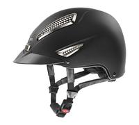 Uvex Perfexxion Ii Chrome Riding Hat - 55cm - 57cm · Black