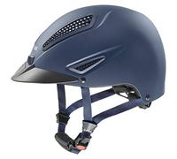uvex Perfexxion II Glamour - Sturdy Riding Helmet for Men and Women - Individual Fit - Optimized Ventilation - Blue Matt - 52-55 cm