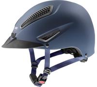 uvex Perfexxion II - Sturdy Riding Helmet for Men and Women - Individual Fit - Optimized Ventilation - Blue Matt - 57-59 cm