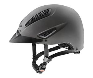 uvex Perfexxion II - Sturdy Riding Helmet for Men and Women - Individual Fit - Optimized Ventilation - Anthracite Matt - 55-58 cm