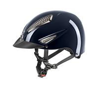 Uvex Perfexxion III Shiny Riding Hat - Horse Riding Hats - Navy - Size: Hat 56cm