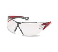 uvex pheos cx2 safety glasses UV protection Red/Grey