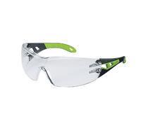Uvex Pheos Safety Glasses Black Clear