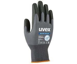 uvex Phynomic Allround - 3 Pairs Safety Gloves - Light and Dirt Resistant for Mechanical Activities