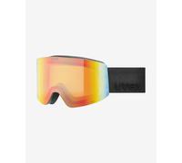 Uvex Provoqe Fm - Ski Goggles For Adults - Filter Category 2 - Contrast Enhancing - Black Matt Dl/Rainbow-Cl - One Size
