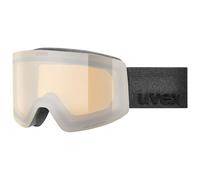 Uvex Provoqe Fm - Ski Goggles For Adults - Filter Category 2 - Contrast Enhancing - Black Matt Dl/Silver-Cle - One Size