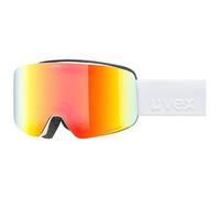 Uvex Pwdr Fm - Ski Goggles For Kids - Filter Category 2 - Contrast Enhancing - White Matt Dl/Rainbow-Clear - One Size