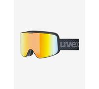 Uvex Pyrit FM Goggles Matte Black with Mirror Red Lens